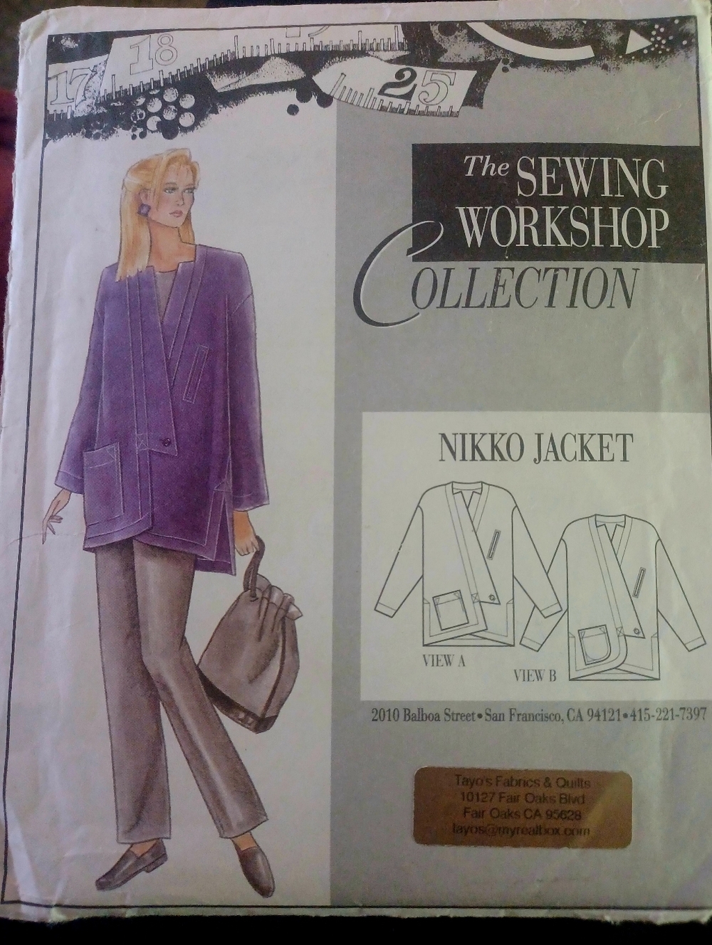 Vintage (90) Nikko Jacket - Women's  Pattern  The Sewing Workshop COLLECTION